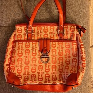 Orange color bag